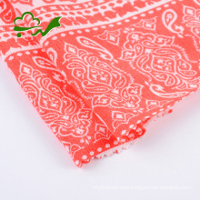 Garment woven pigment printed rayon fabric for dress